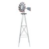 VINGLI Upgrade 8FT Ornamental Windmill Backyard Garden Decoration Weather Vane,