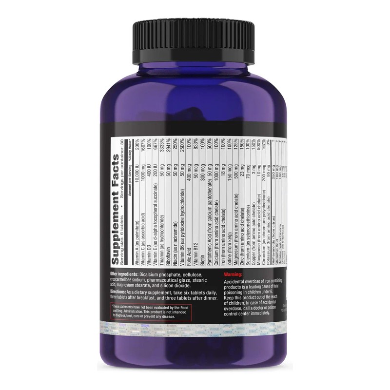 Ultimate Nutrition Multivitamínico Diario 180 Tabletas