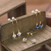 Barzaz Women's Resin Earrings, Metal Allergy, Swinging, Resin