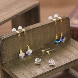 Barzaz Women's Resin Earrings, Metal Allergy, Swinging, Resin