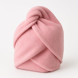 Terryshop74 Haarturban Handtuch zum Trocknen und Sammeln für mittlere kurze Haare (Rosa, Medium)