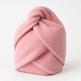 Terryshop74 Haarturban Handtuch zum Trocknen und Sammeln für mittlere kurze Haare (Rosa, Medium)