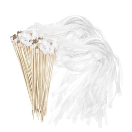 Wedding Wands, Pack of 30 Sticks with Bell and Wedding Ribbons, Magic Wands, Wedding Streamers Used for Weddings, Birthdays, Parties, Holiday Parties
