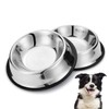 Nobleza - Pack of 2 Stainless Steel Dog Bowls, Feeding