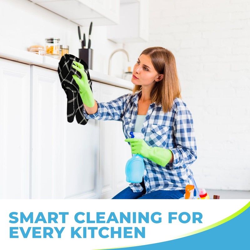 Towelogy Premium Cotton Kitchen Towels 65x45cm – Large Super Absorbent