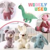 TOAOB 10 Set Doll Joints 45 mm White Plastic Animals