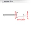 RATCHROLL 50 Pcs Open End Large Flange Blind Rivets 3.2mm