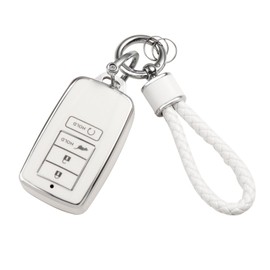 YO&YOYE - Funda para llavero Acura con llavero, funda de TPU suave para llave Acura CDX RDX RLX NSX TLX TLX-L