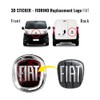 FIAT 14188C 3D Sticker Logo for Fiat Fiorino Black 90
