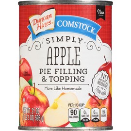 Duncan Hines Comstock Simply Pie Filling, Apple, 21 Ounce (Pack of 8)
