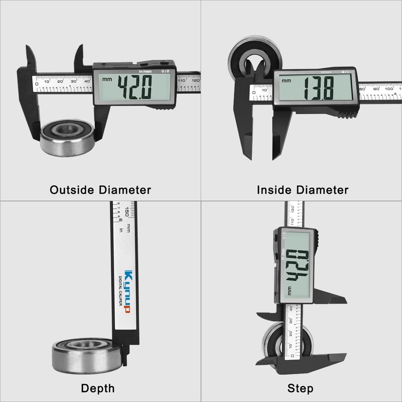 Kynup Digital Caliper with Large LCD Screen, Digital Calliper, Millimeter/Inch