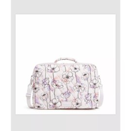 Vera Bradley Ultralight Laptop Workstation Crossbody Tonal Chrysanthemums Bag