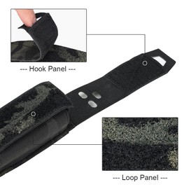 Molle Flashlight Holder Magazine Pouch Tactical Pouches Flashbang Pouch Portable Multiuse Tool Pouches for Duty Belt Vest Backpack 500D Nylon(camo Black)