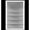 HVAC Premium 10'' X 18'' Aluminum Return Grille - Easy