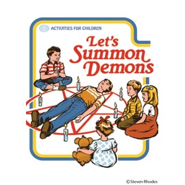 Let's summon demons (Steven Rhodes) - Rectangle Magnet 2-1/2" x 3-1/2"