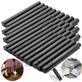 Unbranded Lot Outdoor Survival Ferrocerium 5/16"Flint Fire Starter Magnesium Ferro Rod Set - 80, 5/16"