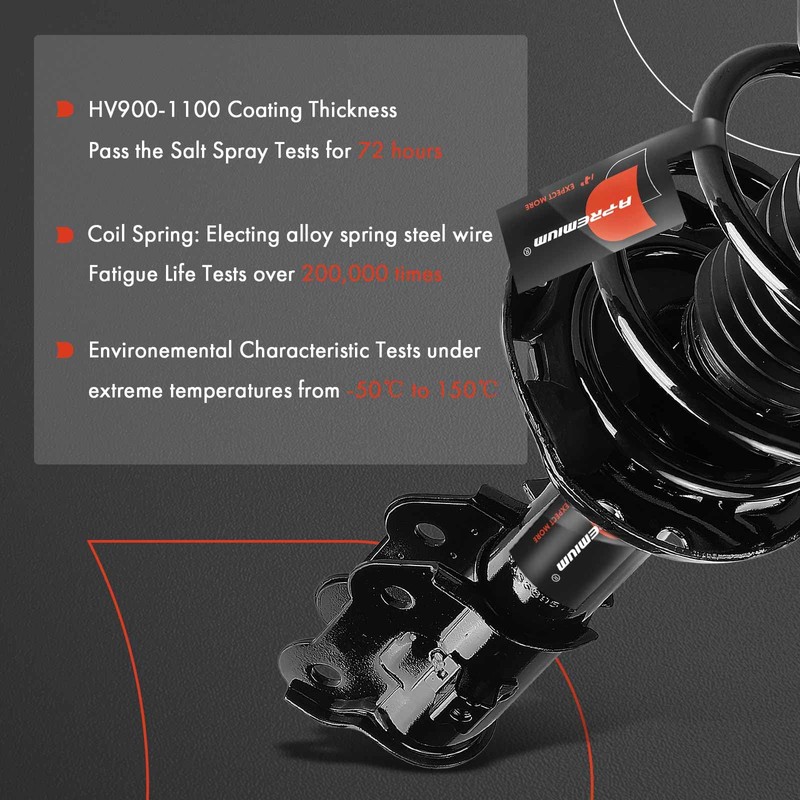 A-Premium Front Complete Strut & Coil Spring Assembly Compatible with