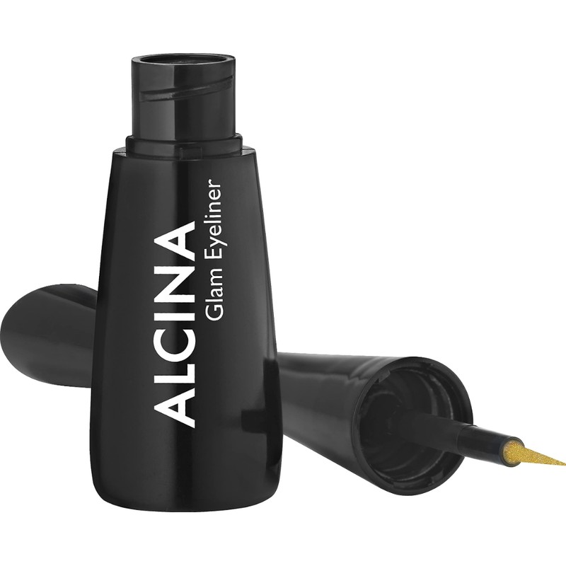 ALCINA Glam Eyeliner Gold - Golden Liquid Eyeliner with Surprising