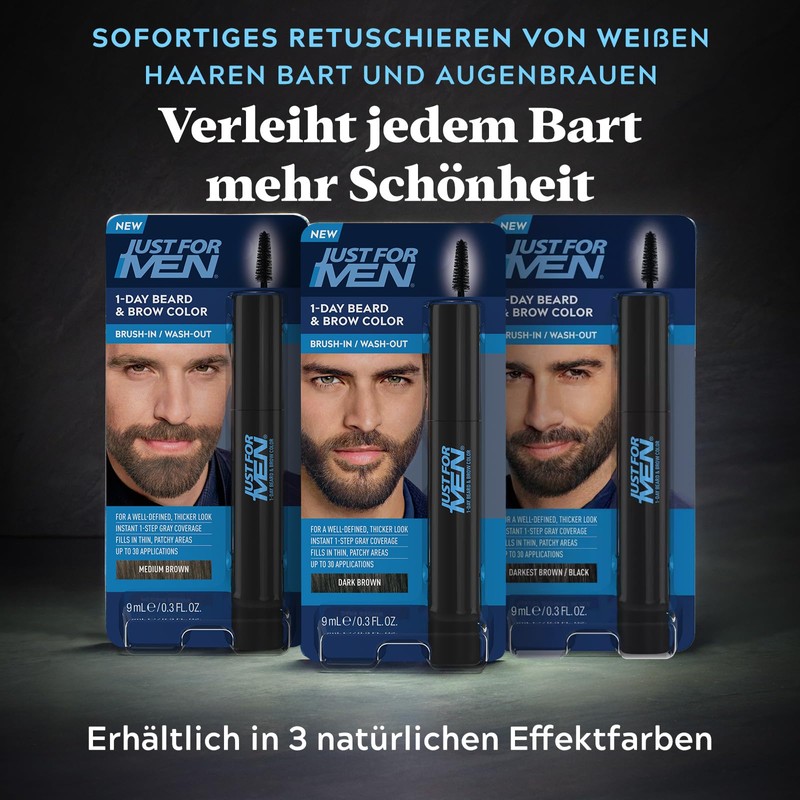 Just for Men 1-Day Beard & Eyebrow Colour, Men's Beard
