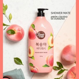 Showermate Jabón Corporal Natural 1,2 Kg (Melocotón) 42,33 Onzas (Paquete De 1)