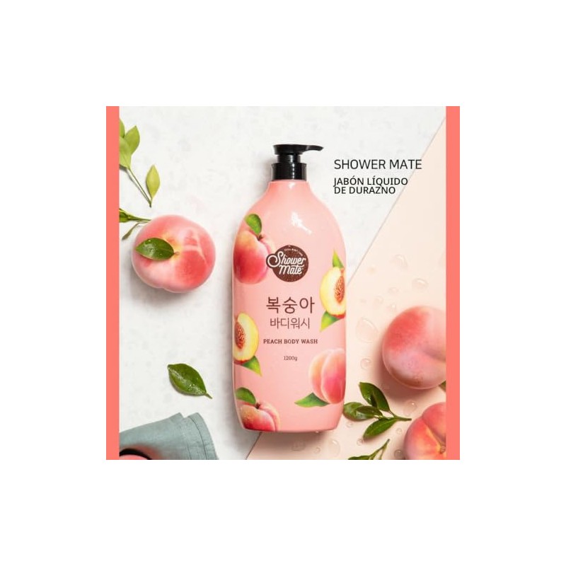 Showermate Jabón Corporal Natural 1,2 Kg (Melocotón) 42,33 Onzas (Paquete