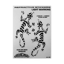 4R Quattroerre.it 1115 Reflective Stickers, Gecko, 9.5 x 12 cm