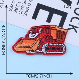 Unbranded embroidered Iron On Bulldozer,Truc