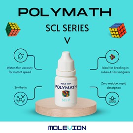 Molevion Polymath SCL V Speed Cube Lubricant | 5ml Lube for Maximum Speed & Frictionless Turns | Optimized for Competition Speedcubing Made in UK