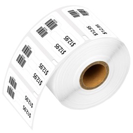 USUPERINK 1 Roll (1500 Labels/roll) Compatible for Dymo LabelWriter 30299 Jewelry Price Tag Stickers 2-up Barbell Labels 3/8'' x 3/4'' Retail Adhesive Label Sticker [NOT FIT 550 & 5XL]