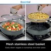 Ninja Foodi NeverStick Oven Safe Pan with Lid, Mesh Strainer,