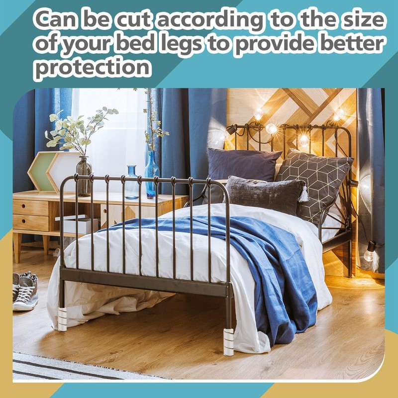 ReliThick 4 Pcs Bed Frame Toe Protectors 6" Bed Frame