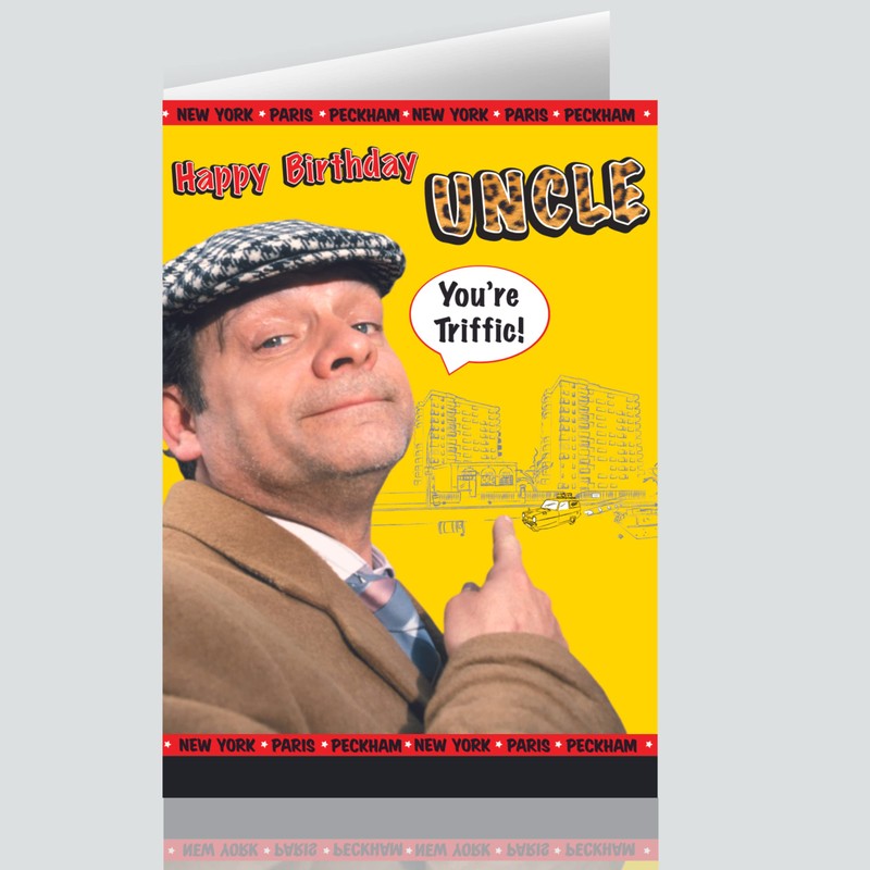Only Fools and Horses Uncle Happy Birthday Card, Multi, OF015
