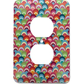 Retro Fishscales Electric Outlet Plate