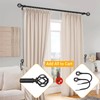 2 Pack Curtain Holdbacks, USFOOK Black Decorative Window Drapery Tiebacks