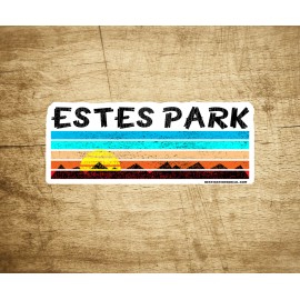 Estes Park Colorado Decal Sticker 3.75" X 1.5" Laptop Car Bumper Water Bottle