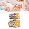 2pcs Cloth Diapers 6 Layer Structure Washable Reusable Elastic Waistband