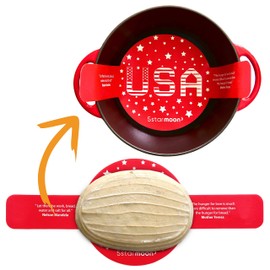 1 Silicone Bread Sling Dutch Oven Liner-Extra Thick Non-Stick Reusable Silicone Sourdough Bread Baking Mat with Long Handles, Sourdough Bread Baking Supplies (Red)