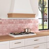 Wallercity Pink Marble Peel and Stick Backsplash 3D Self Adhesive
