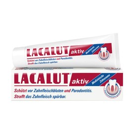 LACALUT Active Tooth Cream, 100 ml Toothpaste, Noticeable Firming and Strengthening of the Gums, Effective Dental & Gum Care, 1 x 100 g