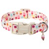 DOGWONG Summer Dog Collar, Popcile Dog Collar Durable Ice Cream