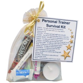 SMILE GIFTS UK Personal Trainer Survival Kit (New job, work gift, Secret santa gift for Personal Trainer, Thank you Personal Trainer gift)