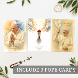 Pope Francis Picture, Memorabilia Photo Pope Francis Merch Gifts, Imagen Del Papa Francisco Memorial, Small Posters Picture Framed Prayer Cards, Catholic Portrait Items Religious Gifts Decor (5.6"x4")