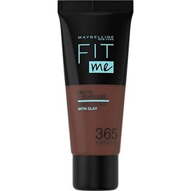 Maybelline Fit me! Matte&Poreless Make-up Nr. 365 Espresso, flÃ¼ssiges Make-up, passt sich dem Hautton an, feuchtigkeitsspendend, mattierend, leichte bis mittlere Deckkraft, 30 ml