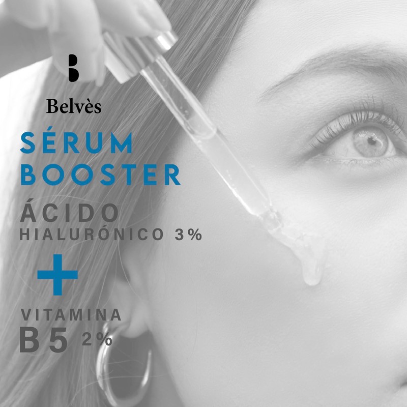 Belvès Booster - Serum Hidratante: Ácido Hialurónico 3% + Vitamina