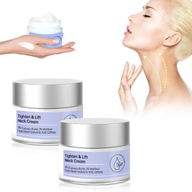 2 Pack Neck Cream,Neck Firming Cream, Neck Cream Advanced Formula for Firming Sagging Skin | Anti-Aging Neck Treatment,Neck Tightening Cream,Tightening and Lift Neck Cream,Tightening Neck Cream