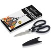 Premium Heavy Duty Kitchen Shears; Ultra Sharp Multi Purpose Stainless