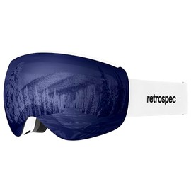 Retrospec Dipper Plus Kids Ski Goggles Unisex for Boys and Girls Youth Ski Goggles Magnetic Interchangeable Lens, UV Protection, Anti-Fog and Adjustable Anti-Slip Straps