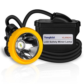 Rechargeable LED Mining Headlamp Hard Hat Light – Explosion-Proof Waterproof Underground Safety Cap Lamp, Bright Headlight for Miners, Hunting, Camping, Fishing, Hiking, Outdoor Work Lighting