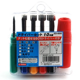 E-Value ED-650 Screwdriver Set, Set of 10