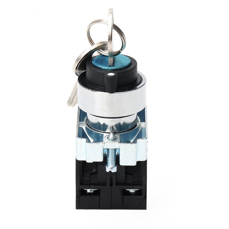 STARELO 22mm Key Switch 3 Position Maintained 2NO Latching Rotary
